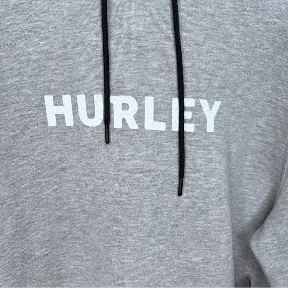 Hurley Grey Hooded Sweater Size Large - Picture 3 of 6